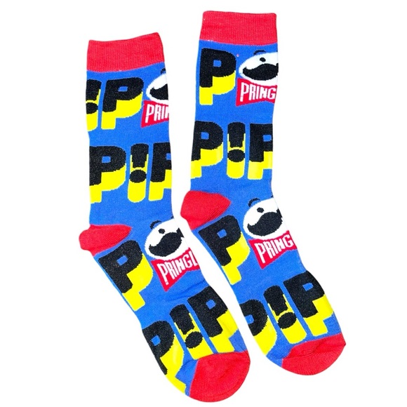 Other - Pringles Novelty Crew Sock adult shoe size 6-13 unisex Men's Women's funny crazy